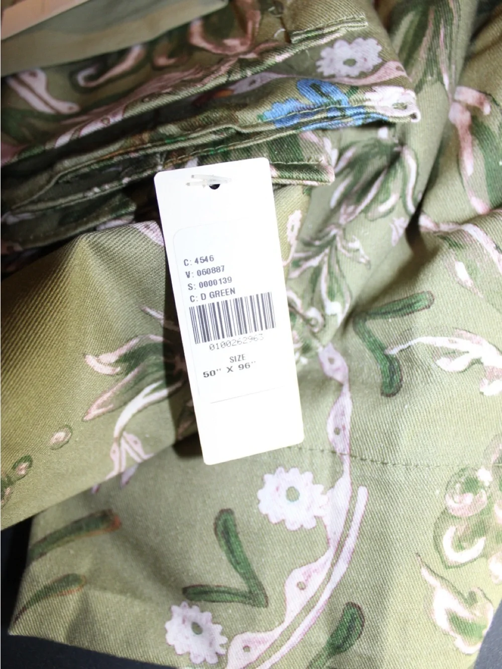 50”x96” MINDTHEGAP Edelweiss Printed Cotton Curtain Panel (1)